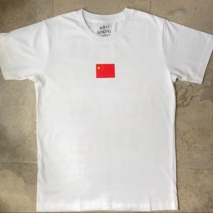 Anti Social Social Club ASSC China Flag T-Shirt